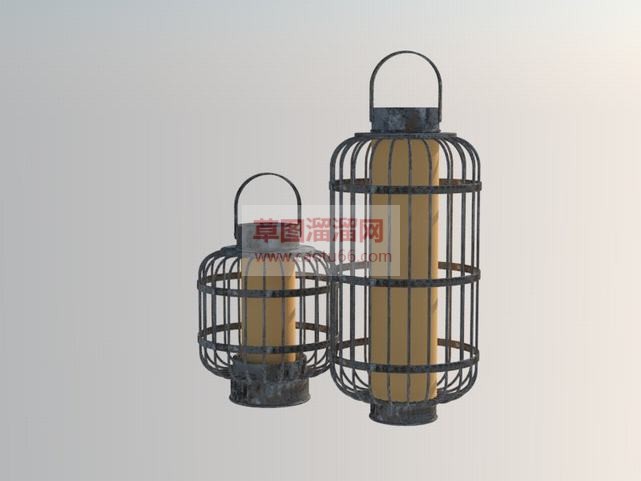 旧灯具SU模型