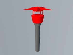 党建红色草坪SU模型