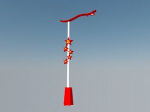 党建红色景观SU模型