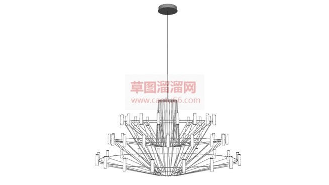 现代客厅装饰SU模型
