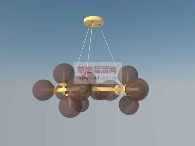 球形装饰小吊SU模型