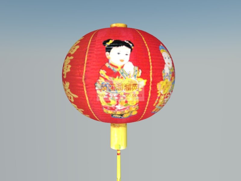 万事如意灯笼SU模型