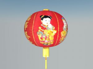 万事如意灯笼SU模型