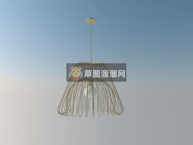 简易小吊灯SU模型