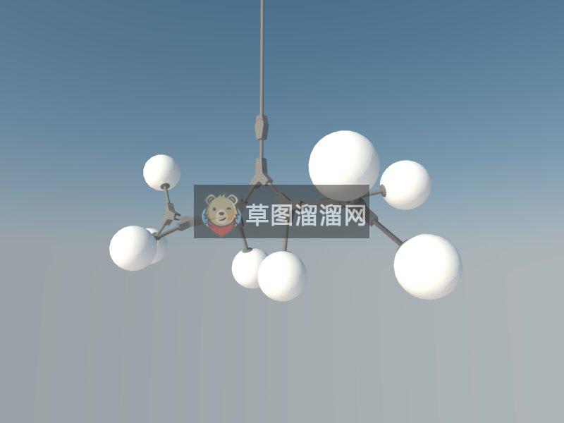 工装装饰吊灯SU模型