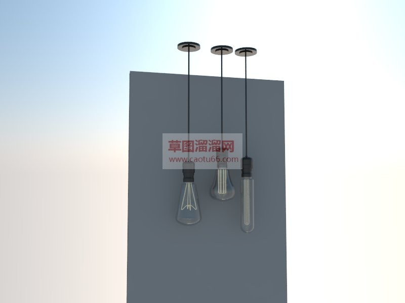 工业吊灯SU模型