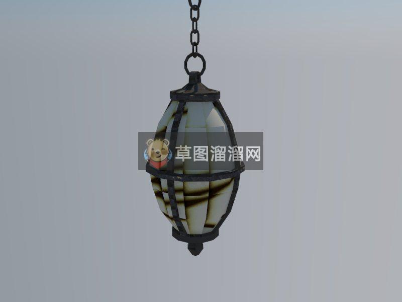 工业吊灯装饰SU模型