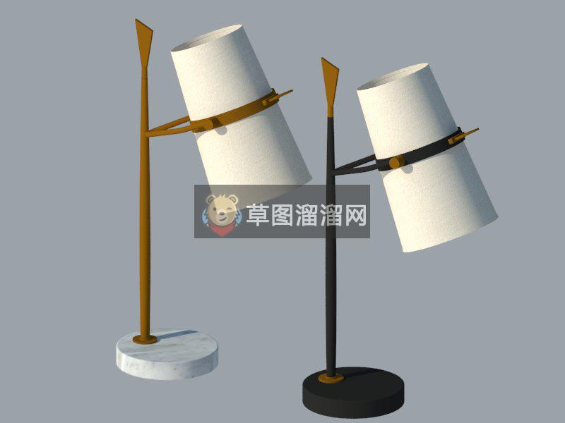 台灯桌灯SU模型