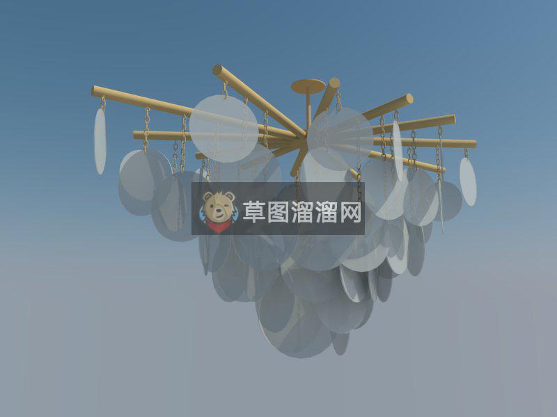 装饰小吊灯灯具SU模型