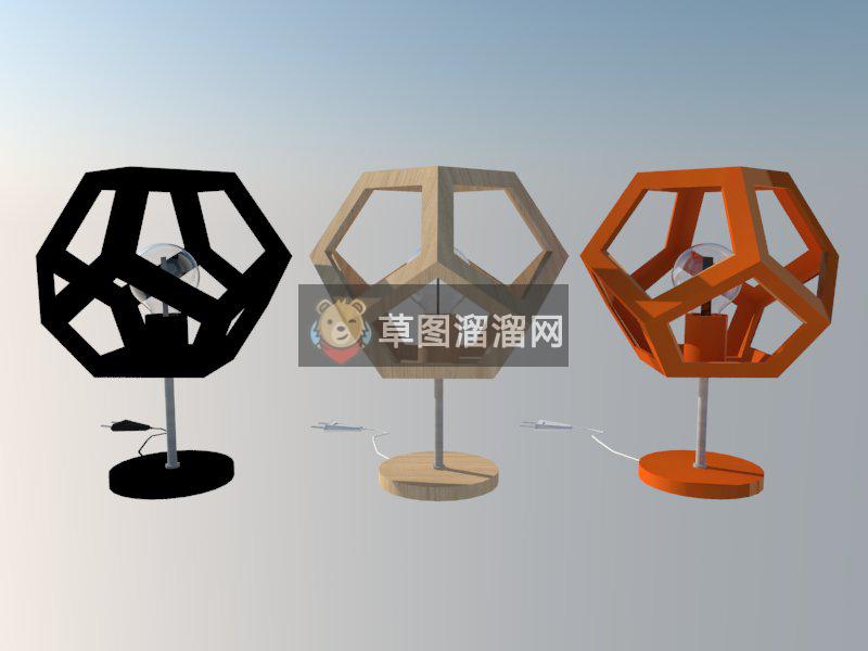 蜡烛台灯灯具SU模型