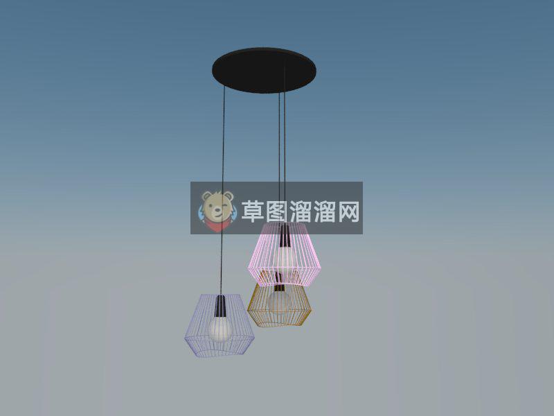 装饰小吊灯灯具SU模型