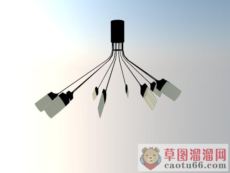 吊灯灯具SU模型