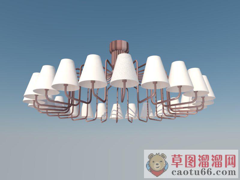现代装饰吊灯SU模型