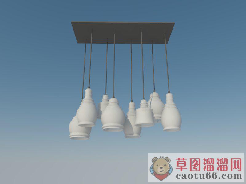 吊灯灯具SU模型