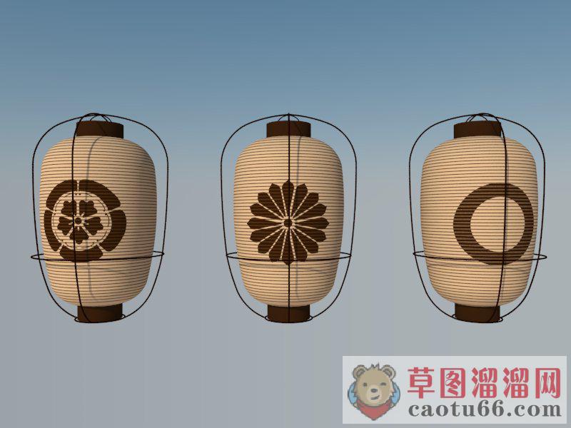 日式灯笼SU模型