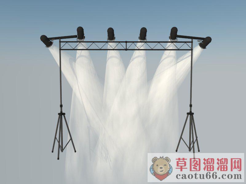 户外射灯灯光SU模型