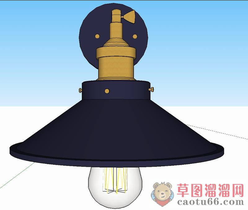 工业风吊灯SU模型