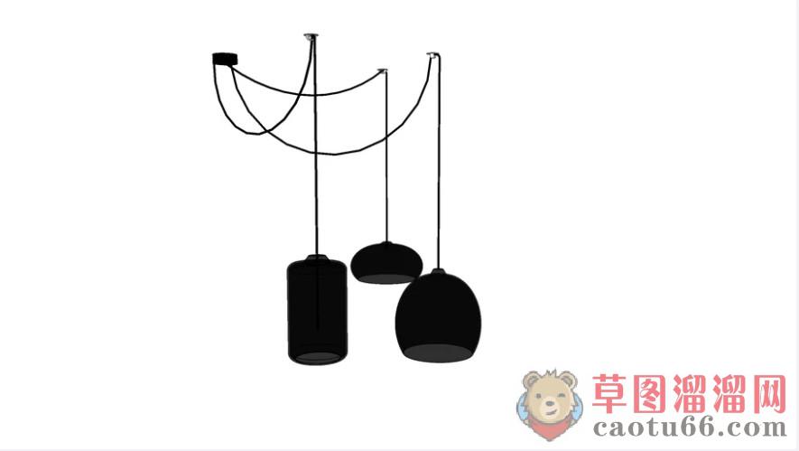 小吊灯SU模型