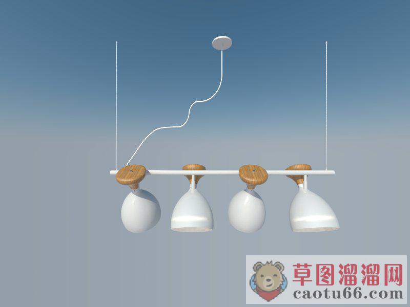 射灯吊灯灯具SU模型