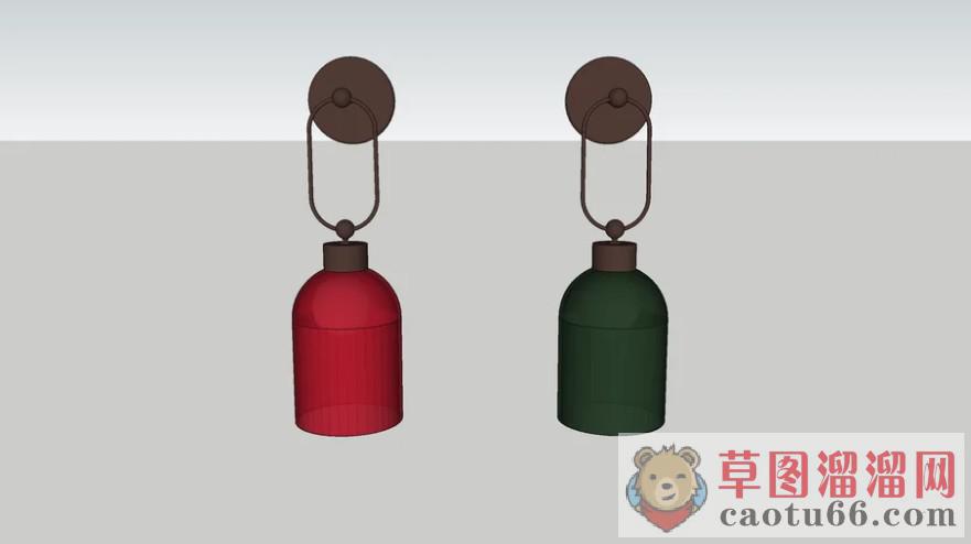 复古装饰壁灯SU模型