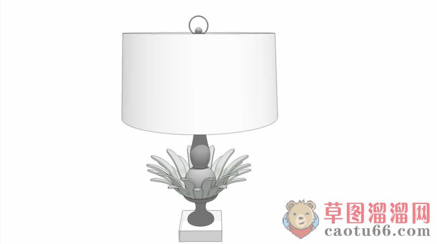 台灯桌灯灯具SU模型