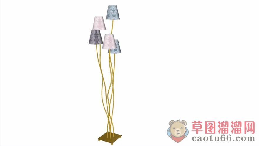 落地灯灯具SU模型
