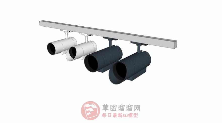 轨道灯SU模型