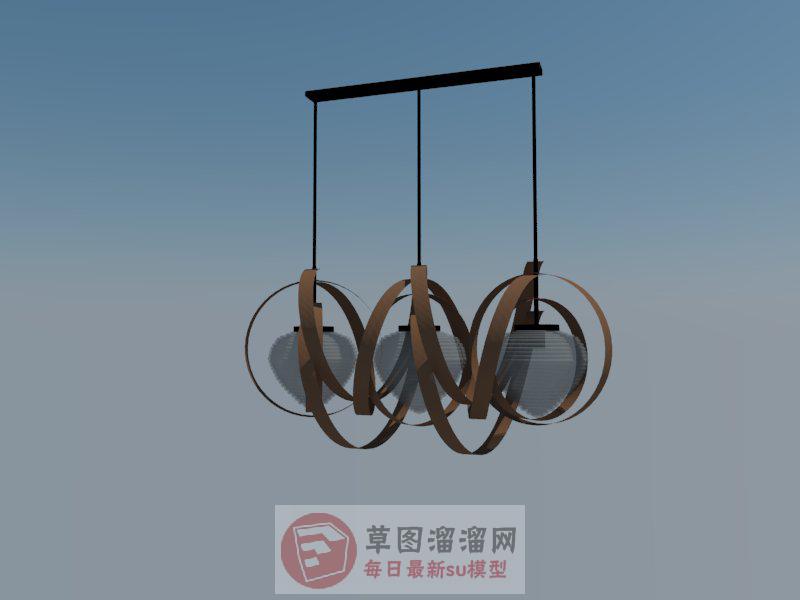 吊灯灯具SU模型