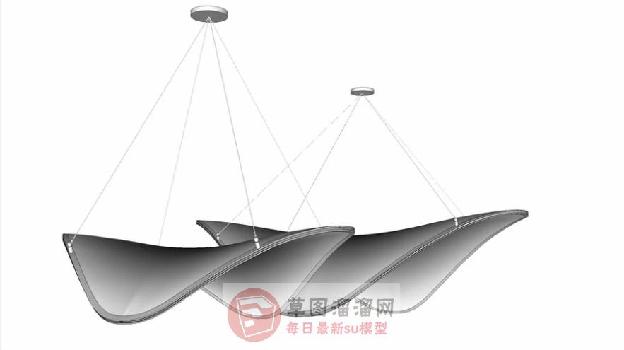 创意室内小吊灯SU模型