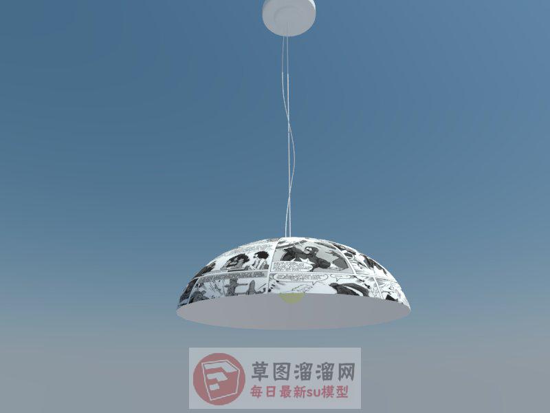 吊灯灯具SU模型