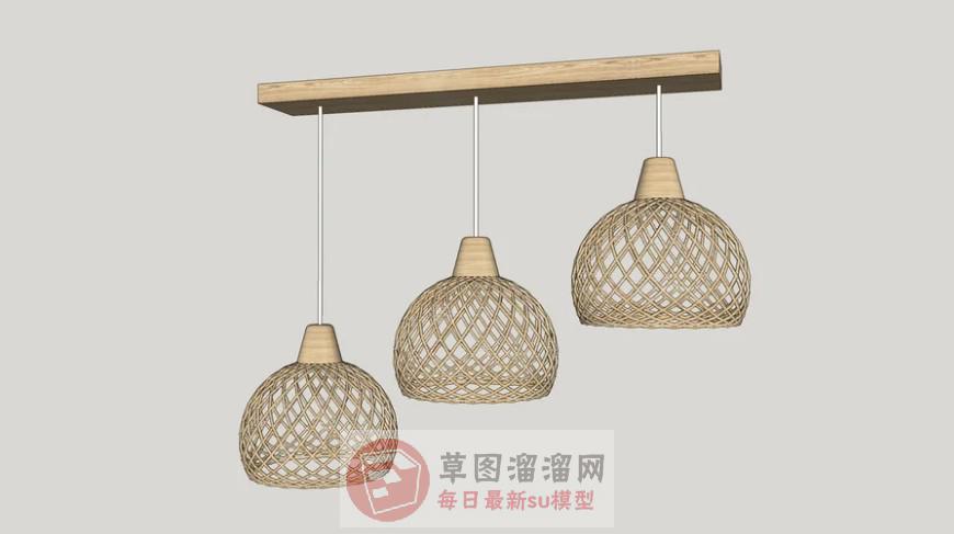 吊灯灯具SU模型