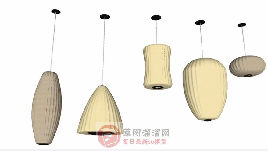 吊灯灯具SU模型