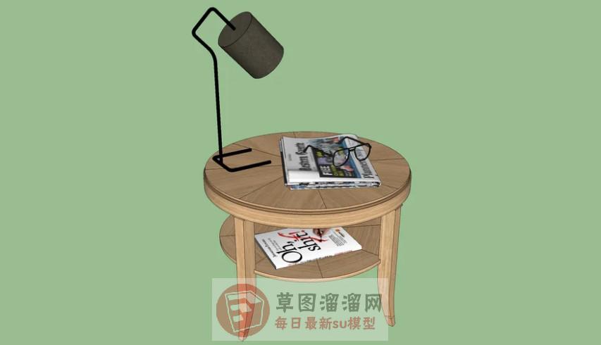 边桌台灯SU模型