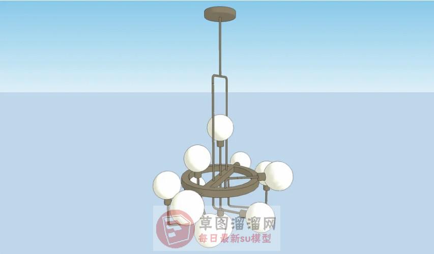 吊灯灯具SU模型