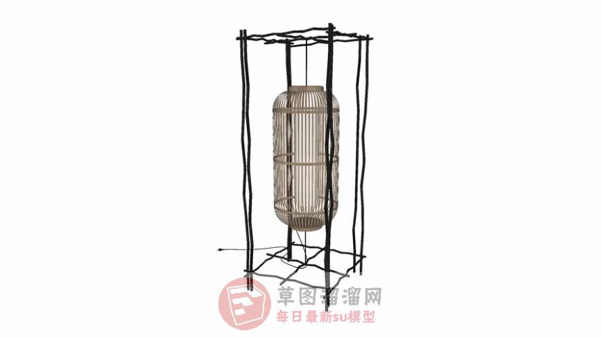 落地灯灯笼灯具SU模型