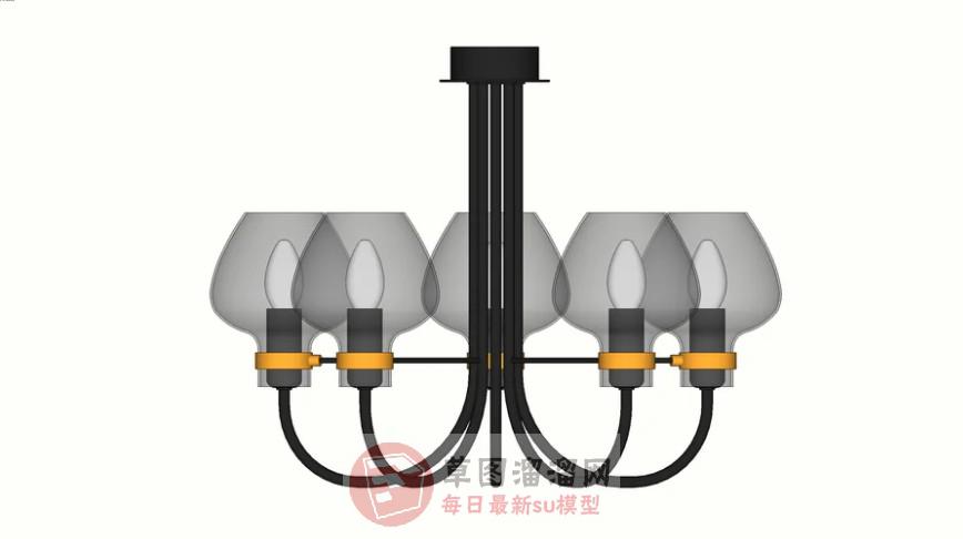 吊灯灯具SU模型