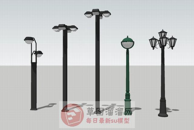 路灯灯具SU模型