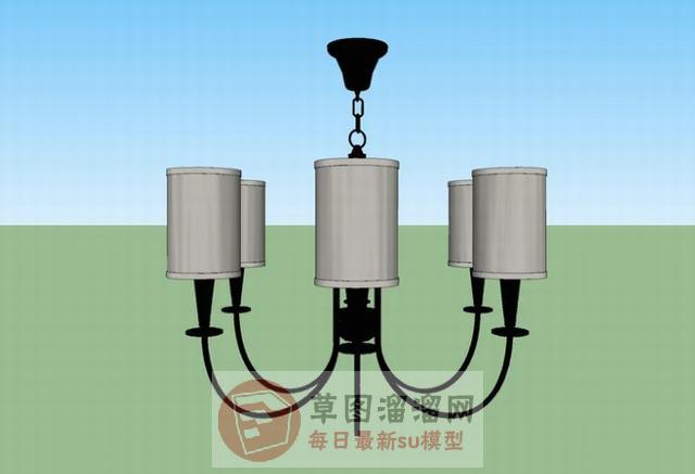 吊灯灯具SU模型