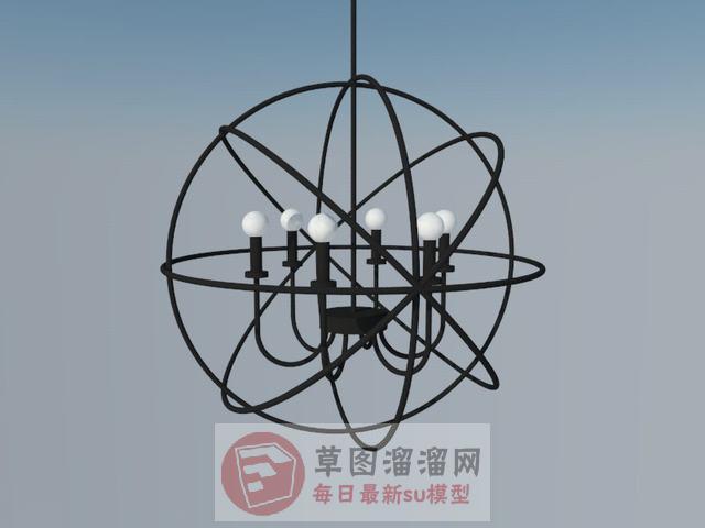 吊灯灯具SU模型
