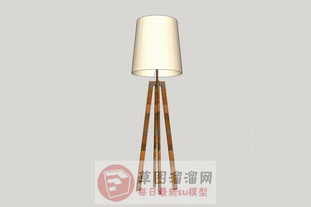 落地灯立灯灯具SU模型