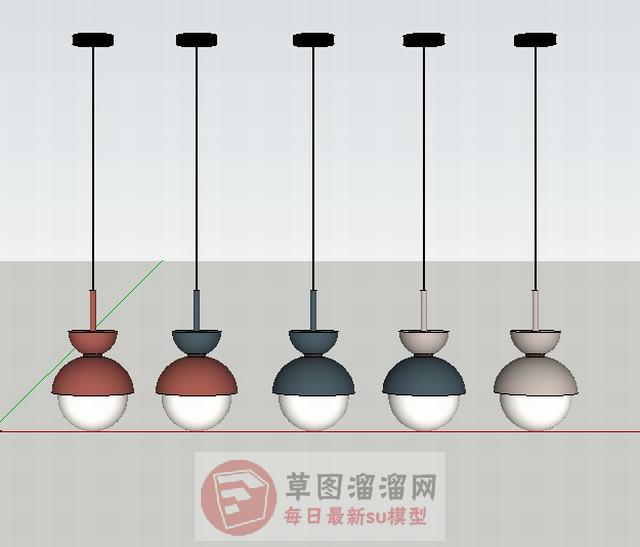 吊灯灯具SU模型