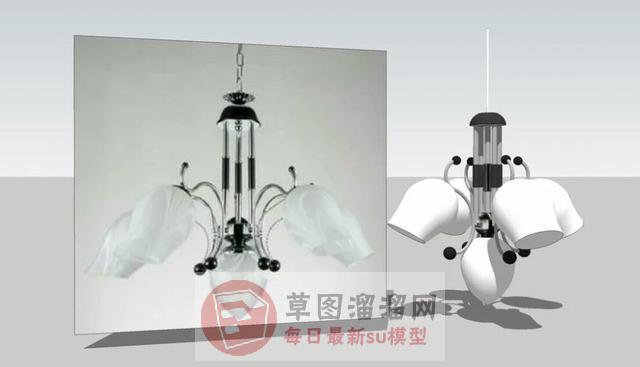 吊灯灯具SU模型