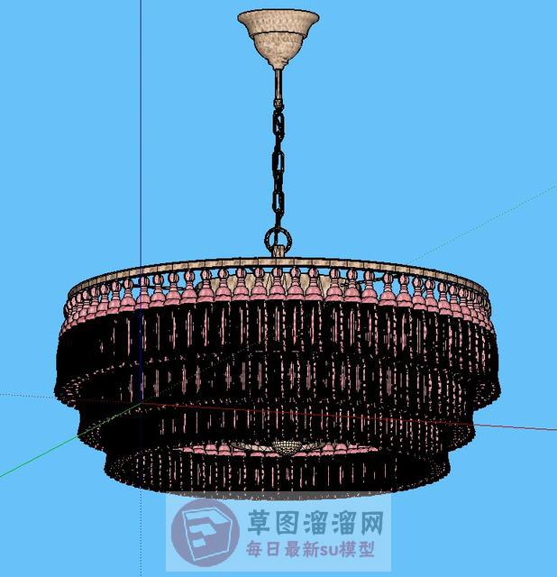 吊灯灯具SU模型