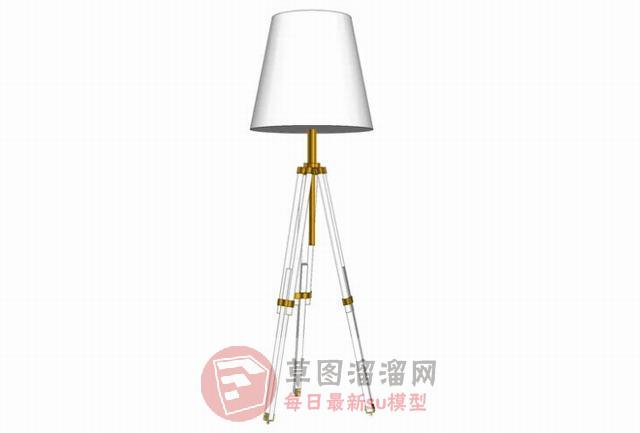 北欧落地灯灯具SU模型