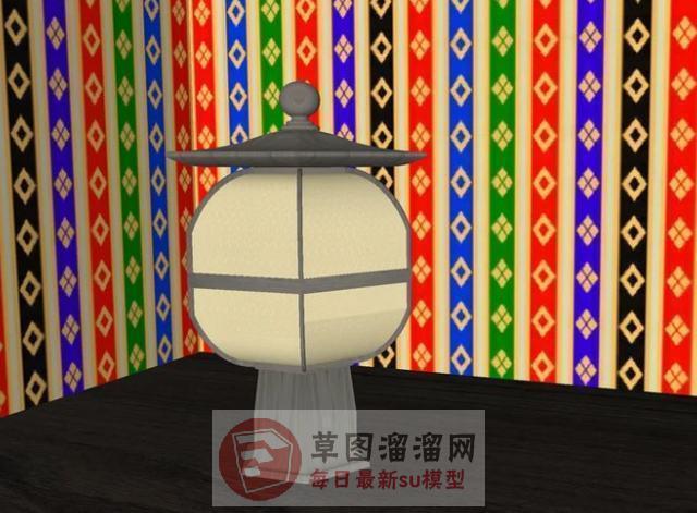 日式灯笼灯具SU模型