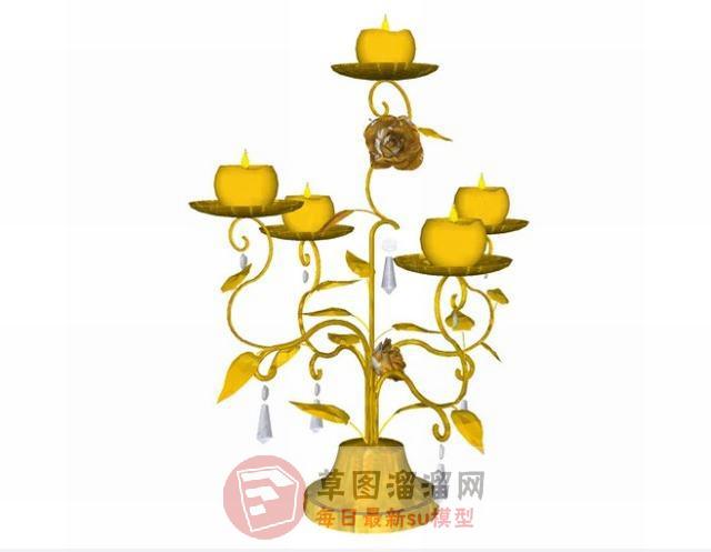装饰蜡烛灯SU模型