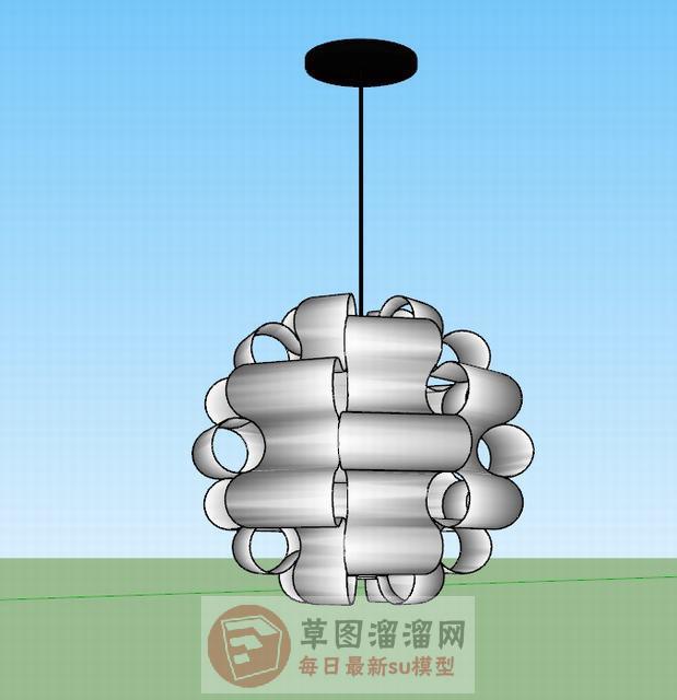 简约吊灯灯具SU模型