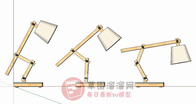 台灯桌灯灯具SU模型