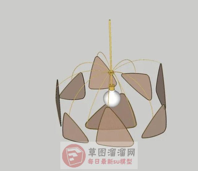 吊灯装饰灯具SU模型