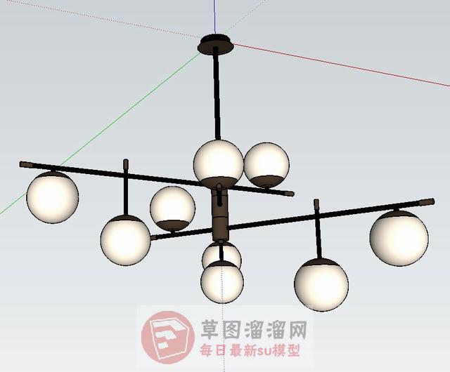 枝形吊灯灯具SU模型